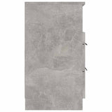 Bedside Cabinets 2 pcs Concrete Grey Engineered Wood - 45-Degree Angle