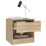Bedside cabinets 40 x 39 x 40cm Engineered Wood - Rear View