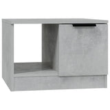 Coffee Table Concrete Grey 50x50x36 cm Engineered Wood - Front View