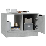 Coffee Table Concrete Grey 50x50x36 cm Engineered Wood - Top-Down View