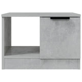 Coffee Table Concrete Grey 50x50x36 cm Engineered Wood - 45-Degree Angle