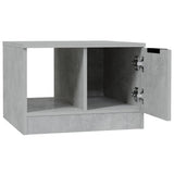 Coffee Table Concrete Grey 50x50x36 cm Engineered Wood - Rear View