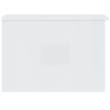 Coffee Table High Gloss White 50x50x36 cm Engineered Wood