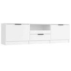 TV Cabinet White 140x35x40 cm Engineered Wood
