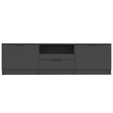 TV Cabinet Black 140x35x40 cm Engineered Wood