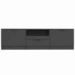 TV Cabinet Black 140x35x40 cm Engineered Wood