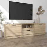 TV Cabinet Sonoma Oak 140x35x40 cm Engineered Wood - Side View
