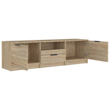 TV Cabinet Sonoma Oak 140x35x40 cm Engineered Wood - 45-Degree Angle
