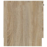 TV Cabinet Sonoma Oak 140x35x40 cm Engineered Wood - Rear View