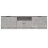 TV Cabinet Concrete Grey 140x35x40 cm Engineered Wood - Top-Down View
