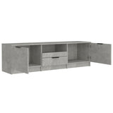 TV Cabinet Concrete Grey 140x35x40 cm Engineered Wood - 45-Degree Angle