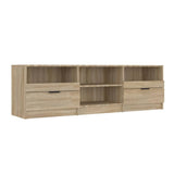 TV Cabinet Sonoma Oak 150x33.5x45 cm Engineered Wood - Front View