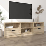 TV Cabinet Sonoma Oak 150x33.5x45 cm Engineered Wood - Side View