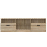 TV Cabinet Sonoma Oak 150x33.5x45 cm Engineered Wood - Top-Down View