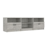 TV Cabinet Concrete Grey 150x33.5x45 cm Engineered Wood - Front View