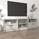 TV Cabinet Concrete Grey 150x33.5x45 cm Engineered Wood - Side View
