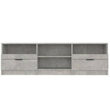 TV Cabinet Concrete Grey 150x33.5x45 cm Engineered Wood - Top-Down View