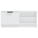 TV Cabinet White 80x35x36.5 cm Engineered Wood - Top-Down View