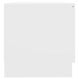 TV Cabinet White 80x35x36.5 cm Engineered Wood - Rear View