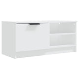 TV Cabinets 2 pcs White 80x35x36.5 cm Engineered Wood - Rear View