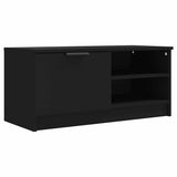 TV Cabinet Black 80x35x36.5 cm Engineered Wood - Front View