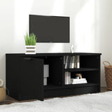 TV Cabinet Black 80x35x36.5 cm Engineered Wood - Side View