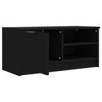 TV Cabinet Black 80x35x36.5 cm Engineered Wood