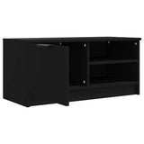 TV Cabinet Black 80x35x36.5 cm Engineered Wood - 45-Degree Angle