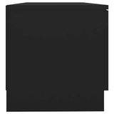 TV Cabinets 2 pcs Black 80x35x36.5 cm Engineered Wood - Low Angle