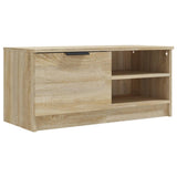 TV Cabinet Sonoma Oak 80x35x36.5 cm Engineered Wood - Front View