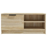 TV Cabinet Sonoma Oak 80x35x36.5 cm Engineered Wood - Top-Down View