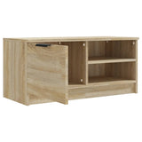 TV Cabinet Sonoma Oak 80x35x36.5 cm Engineered Wood - 45-Degree Angle