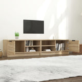 TV Cabinets 2 pcs Sonoma Oak 80x35x36.5 cm Engineered Wood - Side View