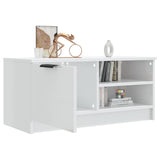 TV Cabinet High Gloss White 80x35x36.5 cm Engineered Wood - Close-Up Angle