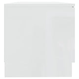 TV Cabinets 2 pcs High Gloss White 80x35x36.5cm Engineered Wood