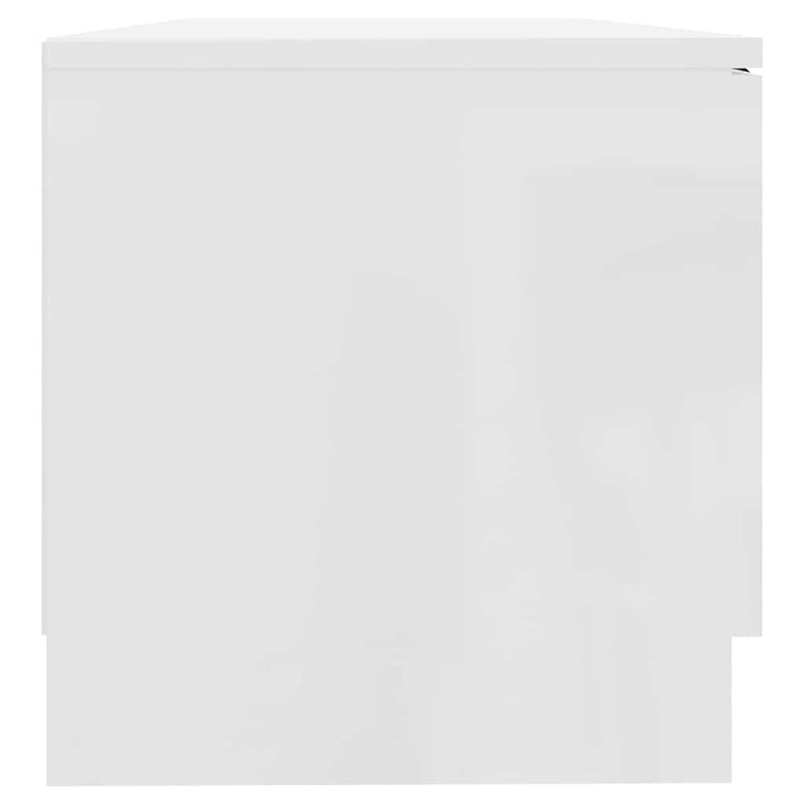 TV Cabinets 2 pcs High Gloss White 80x35x36.5cm Engineered Wood