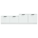 TV Cabinet White 158.5x36x45 cm Engineered Wood