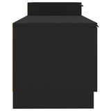 TV Cabinet Black 158.5x36x45 cm Engineered Wood - Close-Up Angle