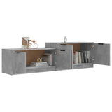 TV Cabinet Concrete Grey 158.5x36x45 cm Engineered Wood - Top-Down View