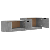 TV Cabinet Concrete Grey 158.5x36x45 cm Engineered Wood - Rear View