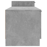 TV Cabinet Concrete Grey 158.5x36x45 cm Engineered Wood - Close-Up Angle