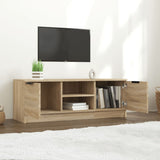 TV Cabinet Sonoma Oak 102x35x36.5 cm Engineered Wood - Rear View