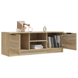 TV Cabinet Sonoma Oak 102x35x36.5 cm Engineered Wood - Close-Up Angle