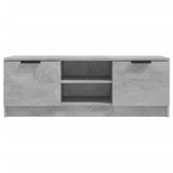 TV Cabinet Concrete Grey 102x35x36.5 cm Engineered Wood - Side View