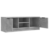 TV Cabinet Concrete Grey 102x35x36.5 cm Engineered Wood - Top-Down View