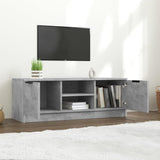 TV Cabinet Concrete Grey 102x35x36.5 cm Engineered Wood - Rear View