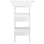 Wall Bar Table White 102x45x103.5 cm Engineered Wood