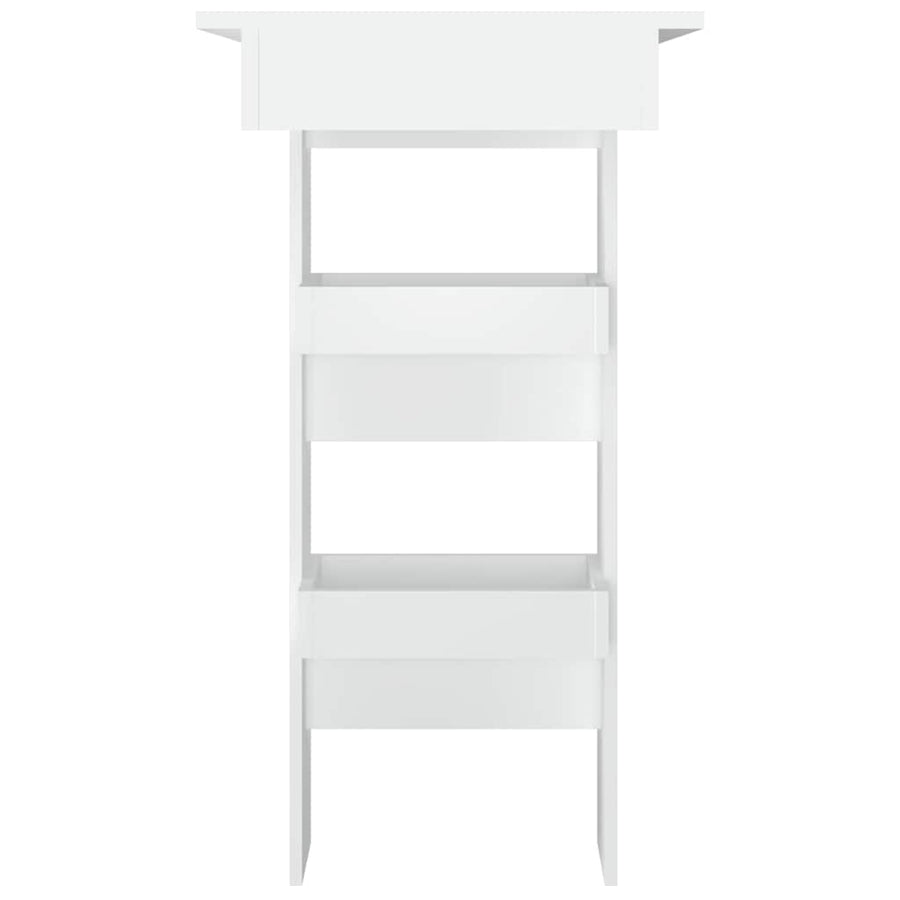 Wall Bar Table White 102x45x103.5 cm Engineered Wood