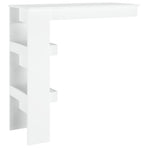 Wall Bar Table White 102x45x103.5 cm Engineered Wood