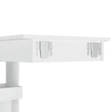 Wall Bar Table White 102x45x103.5 cm Engineered Wood - Low Angle